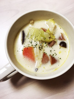 カフェの味♡おいもと白菜のミルクスープ-レシピのメイン写真