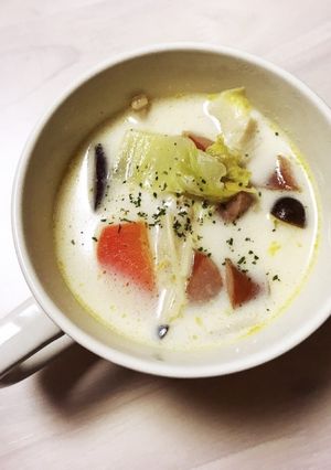 カフェの味♡おいもと白菜のミルクスープ-レシピのメイン写真