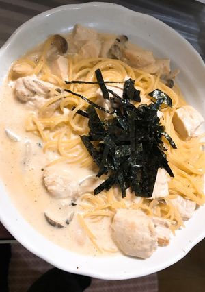 【食費を抑えたい】豆乳パスタ-レシピのメイン写真