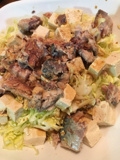 簡単☆サバ缶とキャベツと豆腐のサラダ-レシピのメイン写真