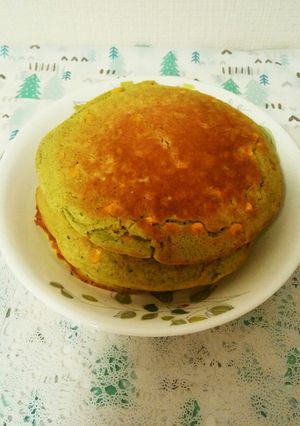 大麦若葉×コーンのお野菜ホットケーキ-レシピのメイン写真