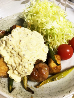 厚揚げと豚こまボールの甘酢タルタル♡-レシピのメイン写真