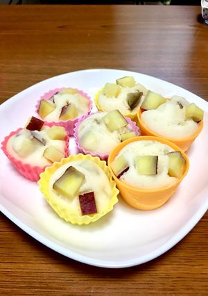 離乳食後期☆さつまいも蒸しパン(米粉)-レシピのメイン写真