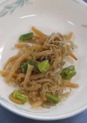 【学校給食】じゃこ入り糸こんソテー-レシピのメイン写真
