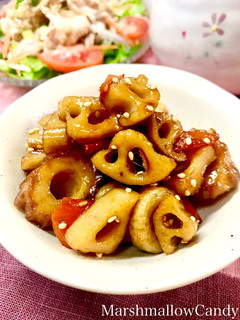 常備菜♡蓮根と竹輪の甘辛煮♡-レシピのメイン写真