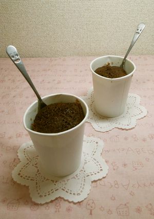 レンジで簡単・時短　ガトーショコラ風-レシピのメイン写真