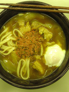 豚肉のカレーうどん温泉卵添え-レシピのメイン写真