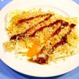簡単!焼きパン粉リメイク☆目玉焼き