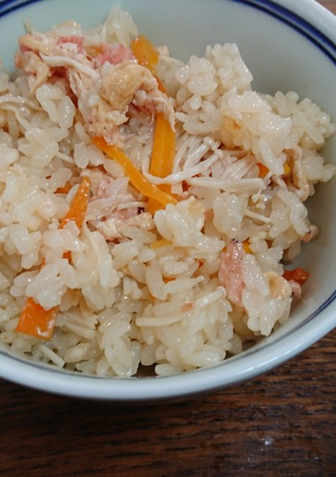 えのきと小海老のチーズ炊き込みご飯-レシピのメイン写真