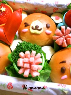 簡単!可愛い♪てのりくまデコ弁当☆-レシピのメイン写真