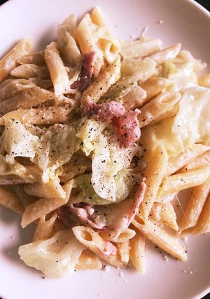 簡単♪濃厚チーズのクリームパスタ-レシピのメイン写真