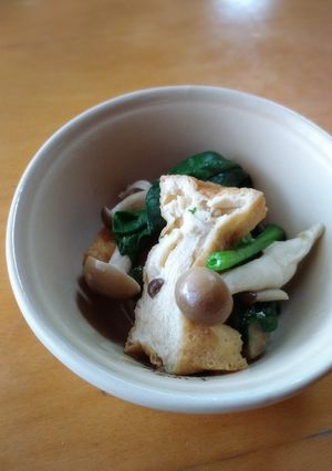 クィーンクック☆厚揚げと法蓮草の煮浸し-レシピのメイン写真