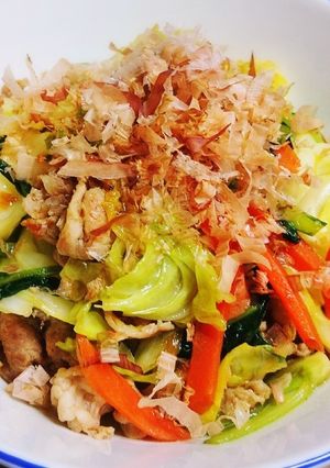祖母の味!キャベツの甘辛和風炒め-レシピのメイン写真