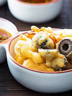 オリーブと野菜の天ぷら-レシピのメイン写真