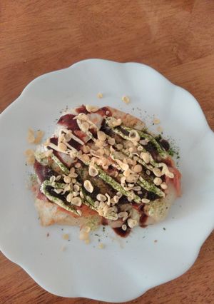 お餅で包んだお好み焼き-レシピのメイン写真