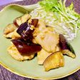 低脂質♪鶏むね肉となすの生姜ポン酢炒め