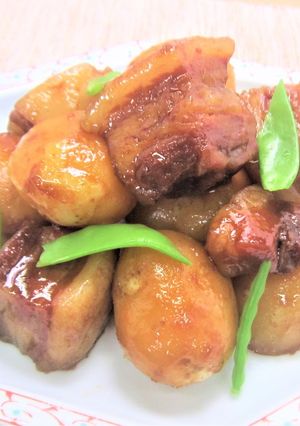 豚バラ肉と新じゃがいものこってり煮-レシピのメイン写真