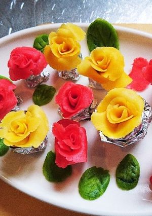 マジパンで薔薇-レシピのメイン写真