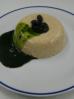青汁ソースの豆腐きな粉プリン-レシピのメイン写真