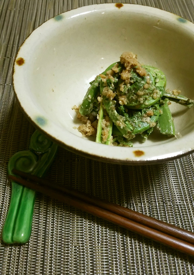 【野菜ソムリエ】こごみのごま和え-レシピのメイン写真