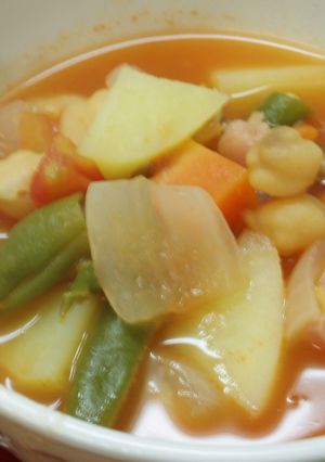 ひよこ豆のトマト煮込みスープ-レシピのメイン写真