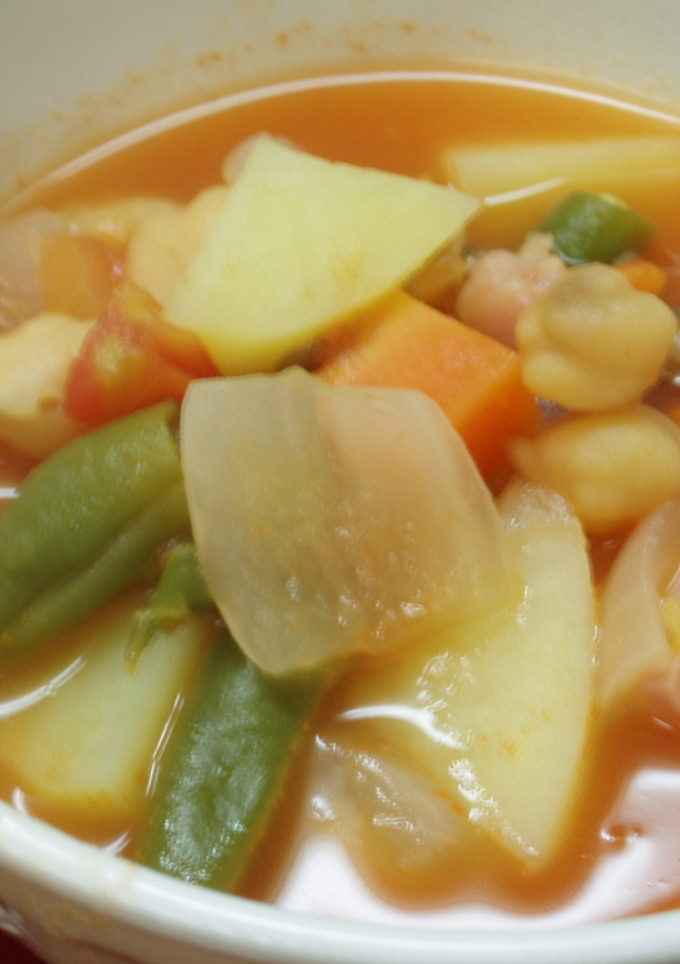 ひよこ豆のトマト煮込みスープ-レシピのメイン写真