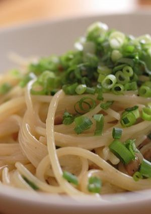 【SE】納豆と小ネギのスパゲティーニ-レシピのメイン写真