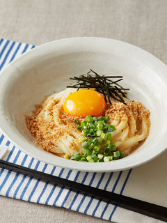やみつきスタミナ釜玉うどん-レシピのメイン写真