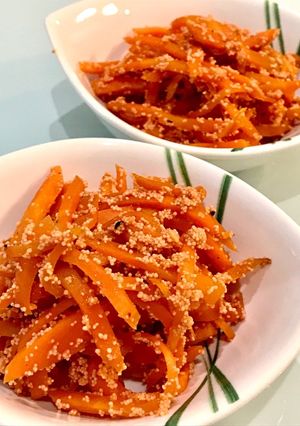 栄養たっぷり！人参と明太子の炒め物-レシピのメイン写真