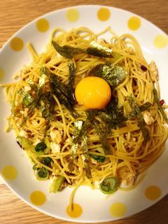 ひき肉と長ネギのパスタ-レシピのメイン写真