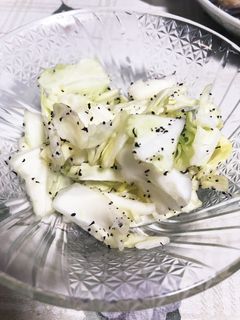 弁当のおかず☆ゆかりとキャベツの漬物♡-レシピのメイン写真