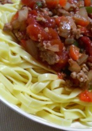 トマト味がぎっしり♪モチモチパスタ★-レシピのメイン写真