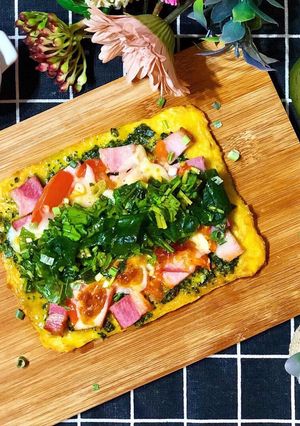 糖質制限 サラダチキンクラストピザ-レシピのメイン写真