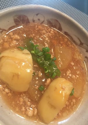 ♡新じゃがと大根のそぼろ餡煮♡-レシピのメイン写真