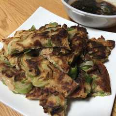 รูปของ 簡単！ツナの白ねぎ焼きチヂミ