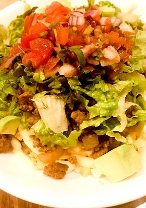 美味しい！糖質制限カリフラワータコライス-レシピのメイン写真