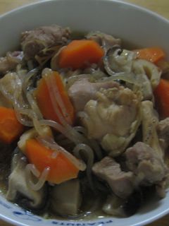 鶏肉としいたけとしらたきの煮物-レシピのメイン写真
