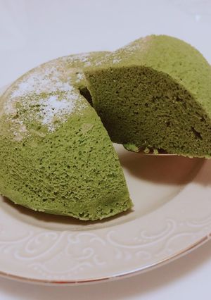 低糖質★しっとり抹茶おから蒸しパン-レシピのメイン写真
