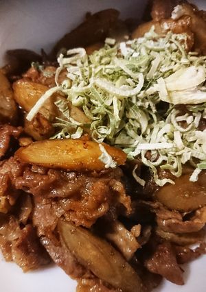 簡単!ごぼうと豚肉の炒め煮-レシピのメイン写真