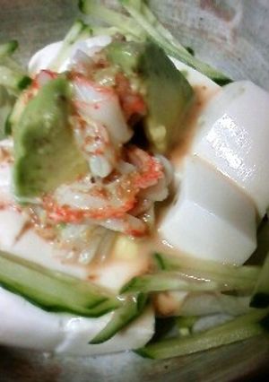 アボカド✶カニかま✶豆腐サラダ-レシピのメイン写真