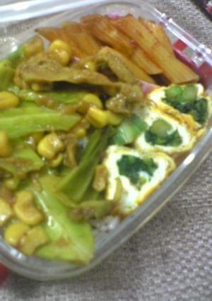 柿菜入り卵焼き-レシピのメイン写真