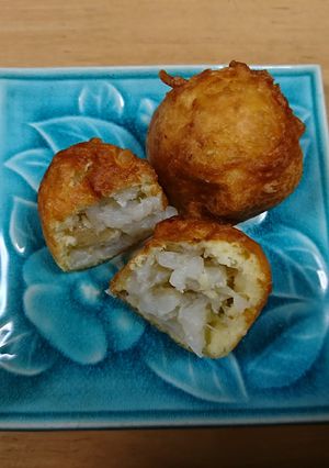 ふわふわ菊芋ほたる揚げ-レシピのメイン写真