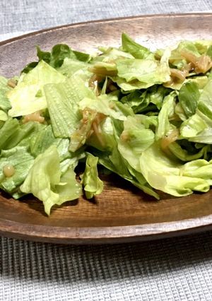 ピリ辛 レタスのなめ茸和え-レシピのメイン写真