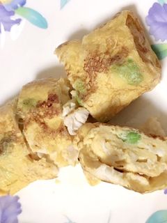 ささみと枝豆の卵焼き-レシピのメイン写真