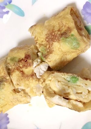 ささみと枝豆の卵焼き-レシピのメイン写真