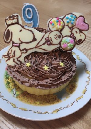 キャラケーキ(プレート)スヌーピー-レシピのメイン写真