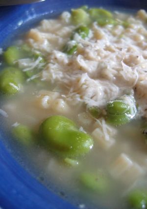 そら豆の簡単☆ブロードパスタ-レシピのメイン写真