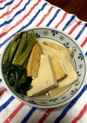 簡単節約!厚揚げ小松菜のカサ増し煮浸し-レシピのメイン写真