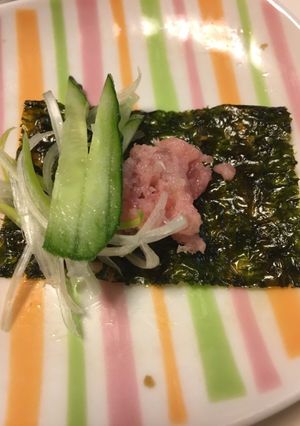 おつまみ ネギトロのりのまきまき-レシピのメイン写真