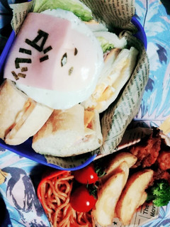 ぐでたま キャラ弁 簡単♪サンドイッチ♪-レシピのメイン写真